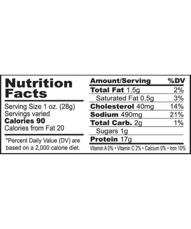 Buffalo Bills Cajun Western Cut Big Slab Beef Jerky - 15 Slabs/Bag - Buy Online on GoSupps.com