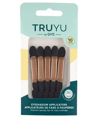 QVS Eyeshadow Applicators Brush Sponge Tips 10 pieces