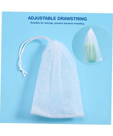 Gogogmee 20pcs Soap Net Bubble Foam Cleaning Tool Facial Soap Travel Soap Sack Saver Soap Saver Pouch White - Buy Online on GoSupps.com