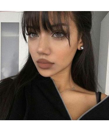 Clip in Bangs Human Hair French Bangs Extensions - Jet Black - Buy Online on GoSupps.com