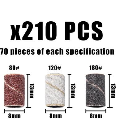 210 Pieces Nail Polishing Belt Attachment Nail Polishing Set Nail Clippers Nail Clipper Attachment Gel Nail Clipper Head Nail Polishing Belt Nail Polishing Sleeve - Buy Online on GoSupps.com