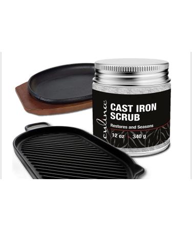 Culina Cast Iron Cleaning Scrub | Rust Removal & Seasoning Care | 100% Natural Formula | Skillets, Pans, Cookware - Buy Online on GoSupps.com