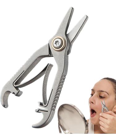 Curved Blade Nose Hair Scissors | Precision Stainless Steel Trimmers | Rounded Tip Nose Clippers for Safe Easy Hair Removal - Buy Online on GoSupps.com