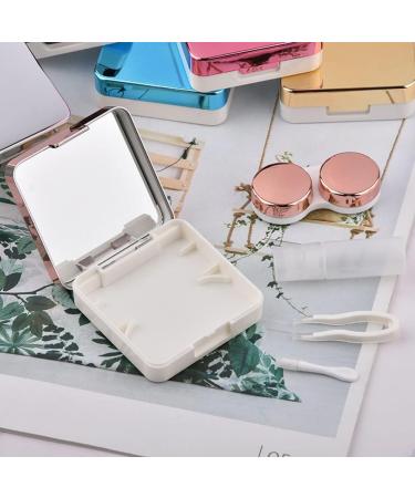 Gbstore 5-in-1 Contact Lens Case - Portable Lens Box with Mirror & Accessories | Travel-Friendly Rose Gold Kit - Buy Online on GoSupps.com