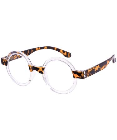 Eyekepper Round Reading Glasses Women Oprah Style Readers - Tortoise +2.50 Tortoise 2.5 Diopters