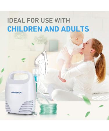 Hangsun Nebuliser Machine for Adults and Kids Compact Compressor System Mist Inhaler CN560 Portable Design for Home Use - Buy Online on GoSupps.com