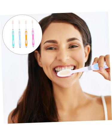 Beavorty Ultrafine Soft Travel Toothbrush Set - 4 Pack Brass Micro Nano Toothbrushes for Adults & Men - Optimal Oral Care - Buy Online on GoSupps.com