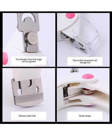 Adjustable Acrylic Nail Clipper - Stainless Steel Cutter for False Nails - White Manicure Tool - Buy Online on GoSupps.com