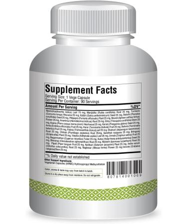 Herbsforever Blood Cleaner Capsules 90 Vege Capsules - Ayurvedic Support for Blood Purification and Skin Health - Buy Online on GoSupps.com