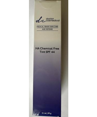 HA Chemical Free Tinted SPF 44 Zinc Oxide & Titanium Dioxide Sunscreen with Hyaluronic Acid | Anti-Aging Moisturizer | Water Resistant | 2.1 Oz - Buy Online on GoSupps.com