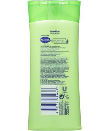 Buy 6 x Vaseline Intensive Care Body Lotion - Aloe Soothe - 200 ml for Dry Cracked Skin | International Shipping Available - Buy Online on GoSupps.com