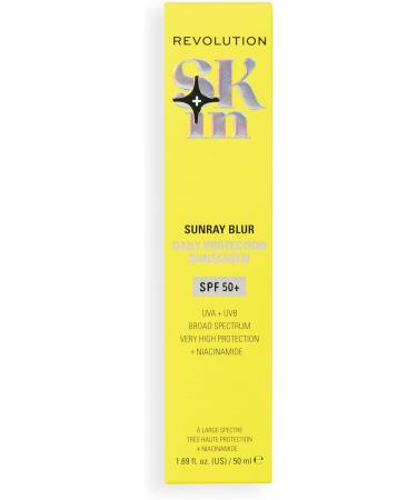 Revolution Beauty Group Revolution Skin Sunray Blur sunscreen for the face SPF 50+ light nongreasy formula with niacinamide vegan and not tested on animals 50 ml - Buy Online on GoSupps.com