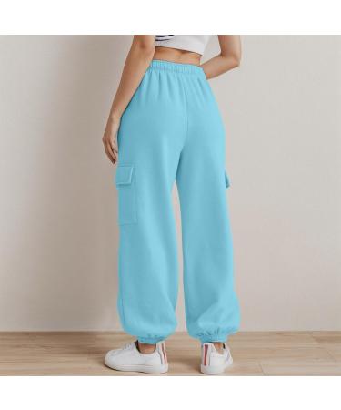 Sport Pants for Women Running Joggers Causal Yoga Gym Sweatpants Comfy Tapered Leg Trouser Jogging Bottoms Lounge Wear XL 3030-djufh-3-lightblue - Buy Online on GoSupps.com