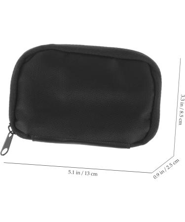 Healifty 2pcs Blood Meter Storage Bag Zipper Storage Bags Portable Meter Case Carrying Bag Black 13x8.5cm - Buy Online on GoSupps.com