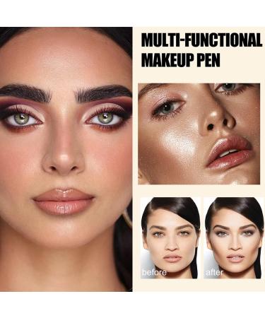 Contour Beauty Wand - Liquid Highlighter & Bronzer Stick | Natural Cream Bronzer with Cushion Applicator | Lightweight & Blendable Matte Finish - Buy Online on GoSupps.com