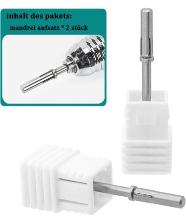 Bestgle Nail Cutter Bits Nail Cutter Mandrel Mini Nail Cutter Attachments 2 Pieces Drilling Mandrel 3.1 mm Nail Pin Bit Manicure Tool Accessories Nail Pin Bit for Sanding Belt Silver - Buy Online on GoSupps.com