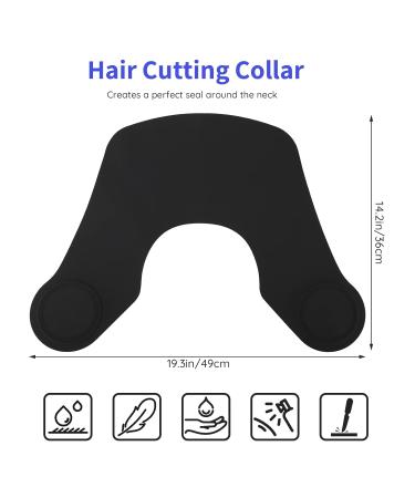 Segbeauty Hair Cutting Collar - Professional Barber Neck Pad for Hairdressing Stylist Hair Dye Protection - Black - Buy Online on GoSupps.com