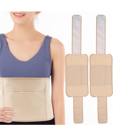 Alongen castor oil pack for waist reusable castor oil wraps with adjustable straps soft comfortable waist oil pack for liver detoxification constipation muscle pain