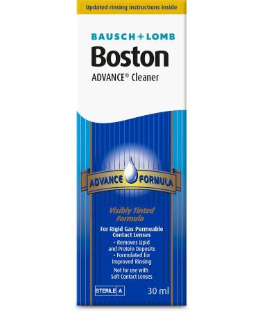Boston Advance Cleaner, Leaves Lenses Clean, Ready for Disinfection and Conditioning, for Rigid Gas Permeable (RGP) and Hard Contact Lenses, 30 ml