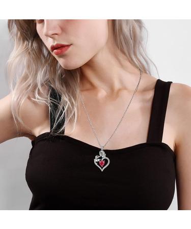 Cute Cat Necklace with Sparkling Zirconia Crystal Birthstone Pendant Necklace for Girls Womens White Gold Over 925 Sterling Silver Animal Necklace Birthstone Jewelry Sweet Present Girlfriend Sisters F June - Tanzanite - Buy Online on GoSupps.com