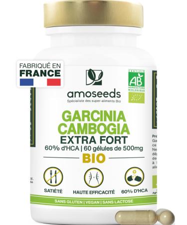 Garcinia Cambogia Organic | Fast & Effective | High Concentration 60% HCA | 2000mg/Day | Satiety Line | Top Quality