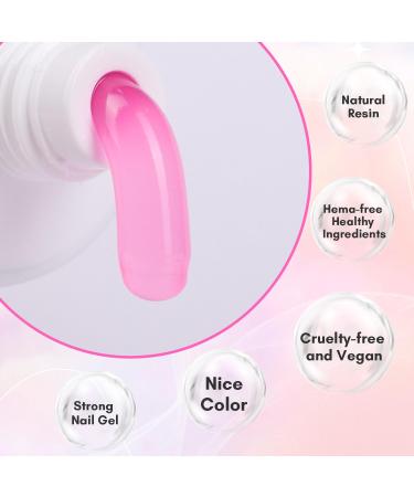 Makartt Poly Nail Gel 50ml - UV Nail Extension Gel for DIY Manicure & Nail Design - Azalea Color for Starters - Buy Online on GoSupps.com