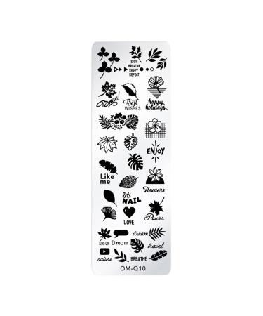 Shop Stainless Steel Nail Art Templates for Women - Christmas Snowflakes DIY Design & Manicure Tools - Buy Online on GoSupps.com