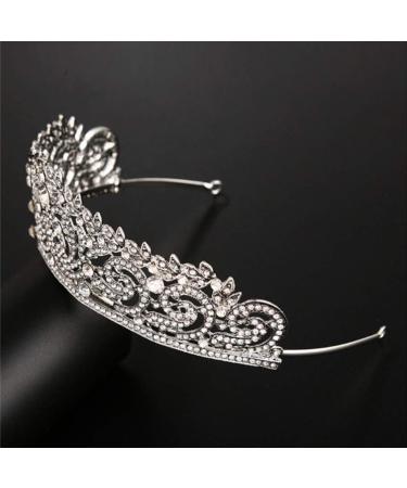Lurrose Quinceanera Rhinestone Wedding Tiara Headband Crystal Tiara Headpieces Jewelry for Wedding Birthday Tiara - Buy Online on GoSupps.com