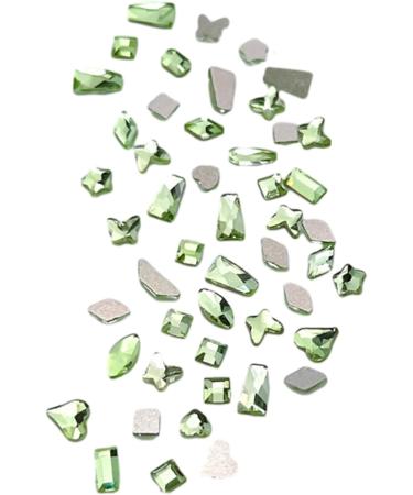 FEIlei 100Pcs Mixed Glass Crystal Hybrid Diamond Rhinestones Nail Art Decorations Drop Rhombus Flatback Stones 3D Gems - Buy Online on GoSupps.com