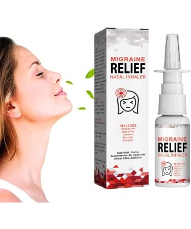 Migcare Migraine Relief Nasal Inhaler for Headaches & Tension Relief 30ml Headache Relief Nasal Inhaler Stress & Anxiety Relief (1 PCS)