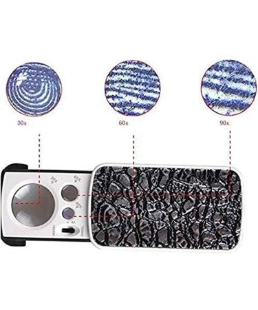 Holding Magnifying Glass Slide Out Pocket Magnifying Glass 30X 60X and 90X Multi-Power Small Portable Loupe Magnifier - Buy Online on GoSupps.com