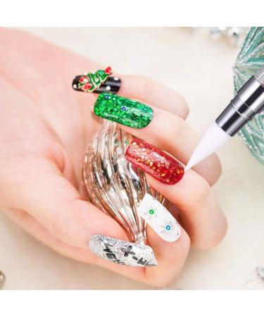 1PC Nail Art Sculpture Pens Silicone Dual Head Manicure Carving Pen Rhinestone Beads Picker Tool - Buy Online on GoSupps.com