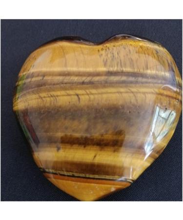 Crystal 1 Piece of 57-60 mm Natural Gemstone Quartz Crystal Heart Stone and Tiger Eye Specimen Carved Heart Suitable for Home Office Decoration ERTEYIN - Buy Online on GoSupps.com