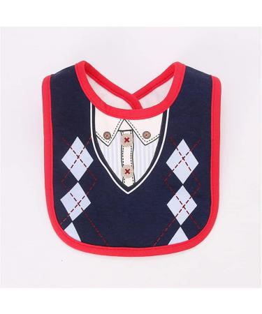 FEIFEI'S BOW 2PCS Baby Kids Bibs | Cotton Gentleman Bow Feeding Bandana Apron Set - Buy Online on GoSupps.com