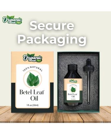 Buy Pure Betel Leaf Oil (Piper Betle) - 30ml | Natural Essential Oil for Skincare Hair Care Aromatherapy & Diffusers - International Shipping - Buy Online on GoSupps.com