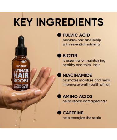 MOERIE S rum de Pousse de Cheveux Croissance Naturelle & paississement Capillaire Traitement anti-chute et anti-affinement pour femme S rum de repousse de cheveux rapide Alternative naturelle 50ml x2 - Buy Online on GoSupps.com