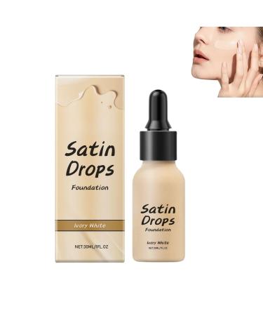 Satin Drops Full Coverage Liquid Foundation Lightweight, long-lasting liquid foundation Brightens skin