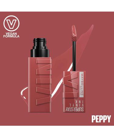 Maybelline SuperStay Vinyl Ink Liquid Lipstick 115 Peppy | Smudge-Free & Long-Lasting Lip Colour - Buy Online on GoSupps.com