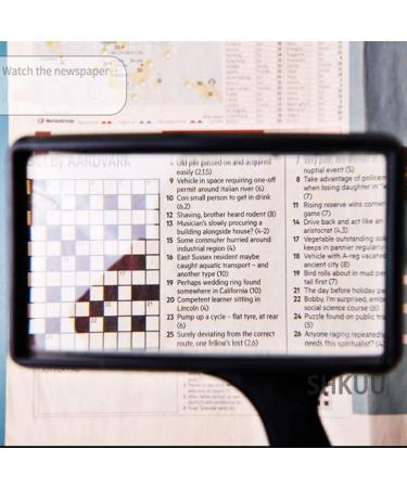 10x Rectangular Handheld Reading Magnifie Loupe for Reading Newspaper Map Jewellery Better Life - Buy Online on GoSupps.com