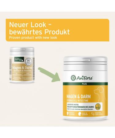 AniForte Stomach & Intestines Dog Tablets 90 Pieces for Acute Diarrhea & Gastrointestinal Health | Prebiotics for Intestinal Flora - Buy Online on GoSupps.com