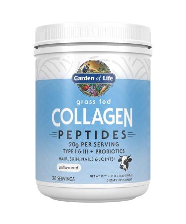 Garden of Life Grass Fed Collagen Peptides Unflavored 19.75 oz (560 g)