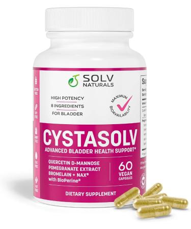 CYSTASOLV Bladder Comfort Formula - Vegan Bladder Support for Women & Men - 60 Capsules for Healthy Inflammatory & Histamine Response - International Shipping Available - Buy Online on GoSupps.com