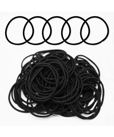 100pcs Black Elastic Hair Bands Small Elastic Hair Bobbles For Women 2mm Thin Hair Tie for Kids Soft Hair Bands withou Metal Elastic Ponytail Holder Gentle Elastics Hair Ties - Buy Online on GoSupps.com