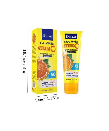 Travel Size SPF 50+ Fruit Vitamins Sunscreen for Face - 2 Pack - Buy Online on GoSupps.com