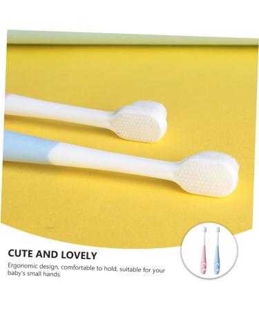 Minkissy 2-Pack Children's Toothbrush - Soft Fur Dental Care Tool for Infants & Toddlers | Ideal Baby Gift - Buy Online on GoSupps.com