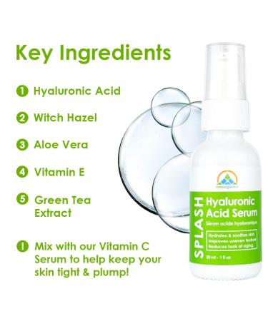 Skincare Gift Set - Vitamin C & Hyaluronic Acid Serum Kit for Anti-Aging Hydration & Skin Tightening - 1oz - Buy Online on GoSupps.com