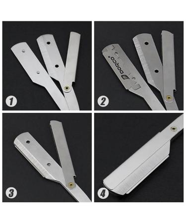 Colorful Manual Straight Razors - Stainless Steel Beard & Body Groomers | 60 Piece Set for Hair Removal & Eyebrow Trimming - Buy Online on GoSupps.com