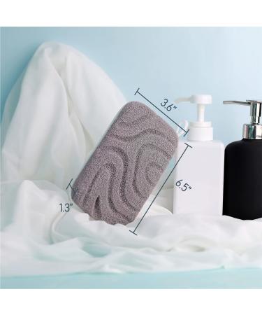 Dual-Texture Exfoliating Shower Sponge for Men and Women - Body Scrubber and Loofah Sponge - 1pc - Buy Online on GoSupps.com