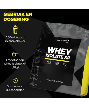 Body Fit Body&Fit Whey Isolate XP Highquality Protein shake for muscle growth and recovery Banana 2000 grams - Buy Online on GoSupps.com