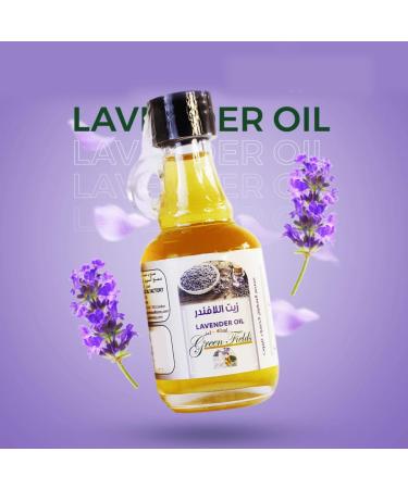 Green Fields Lavender & Sesame Oil Blend - Ready-to-Use Cold Pressed & Distilled Pale Yellow - Buy Online on GoSupps.com